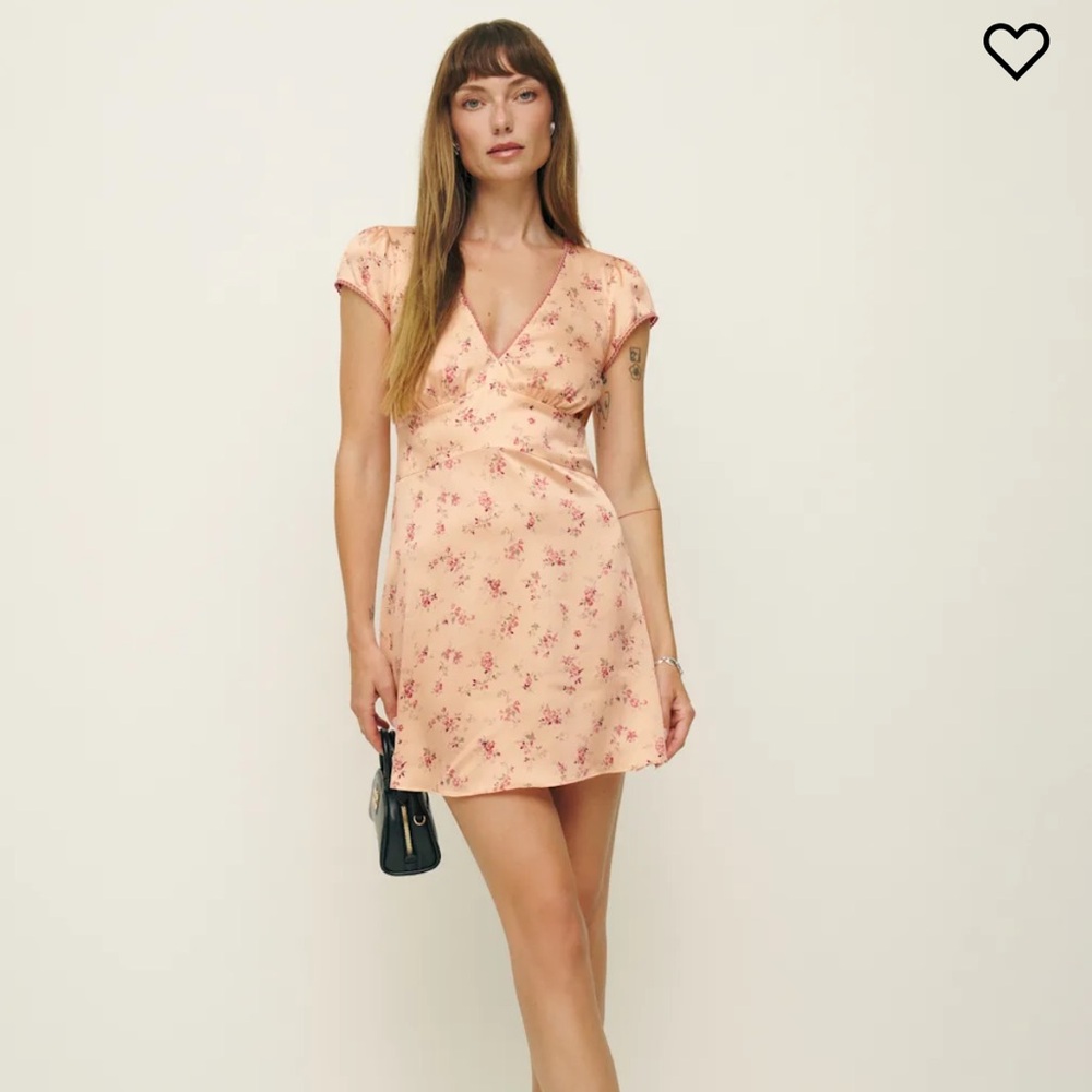 Reformation Amellia Silk Dress Myrna - Size 2